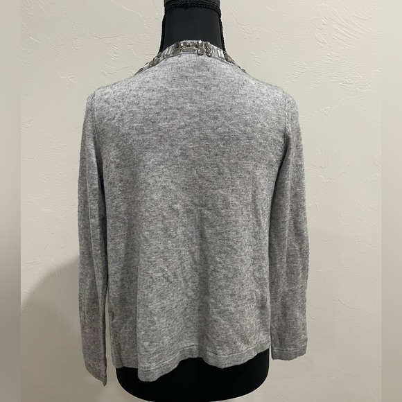 Banana republic cardigan wool blend sweater grey XS - Picture 2 of 5
